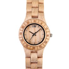 WeWOOD 'Moon' Wood Watch Beige