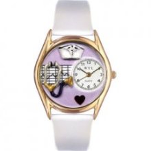 Whimsical Watches - C-0610032 - Whimsical Womens Nurse Purple White