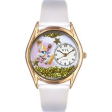 Whimsical Watches Kid s Carousel Quartz Leather Strap Watch