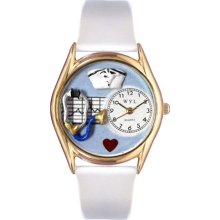 Whimsical watches wc0610002 nurse blue white leather and go - One Size