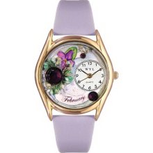 Whimsical watches wc0910002 birthstone: february purple lea - One Size