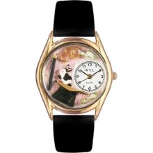 Whimsical Womens Magic Black Leather Watch Whimsical Watches