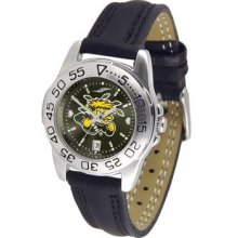 Wichita State Shockers Ladies Leather Band Sports Watch