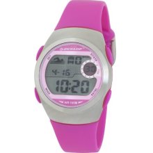 Women's Digital Multi-Function Pink Rubber ...