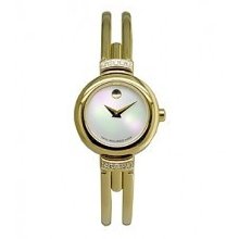 Women's Movado Harmony Mop Dial Gold Tone Stainless Steel Watch 0604443