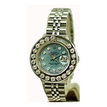 Women's Rolex Datejust Steel Jubilee Bracelet, Blue Dial - Pre-Owned