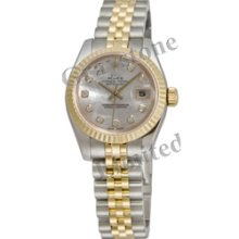 Women's Rolex Oyster Perpetual Lady-Datejust Watch - 179173_WhtMOPDDJ