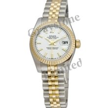 Women's Rolex Oyster Perpetual Lady-Datejust Watch - 179173_WhtIJ