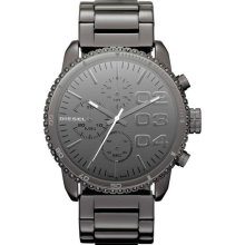 Women's Stainless Steel Case and Bracelet Chronograph Gray Tone Dial