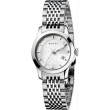 Women's Stainless Steel Timeless Patterned Silver Tone Dial