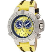 Women's Subaqua/Noma III Chronograph Yellow Dial Yellow Genuine L ...