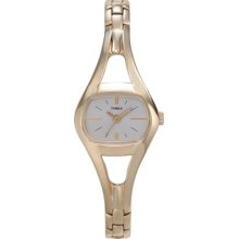 Women's Timex Cream Face Classic Gold Tone Dress Watch T2k401