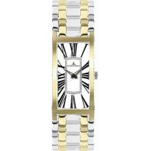 Women's Two Tone Venice White Dial Roman Numeral Link Bracelet