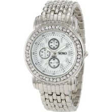 Xoxo Watch Women's Xo5314 Rhinestone Accent Dial Silver Tone Bracelet Watch