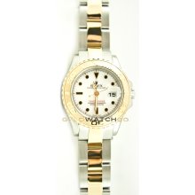 Yachtmaster Steel & Gold Model 169623 White Face