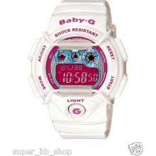 100% Genuine Casio Watch Baby-g Lasies Digital Bg-1005m-7d White Pink