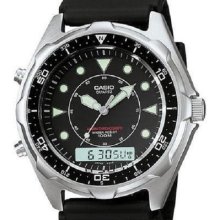 100m Analog And Digital Mens Sport Watch By Casio With Alarm, Stopwatch