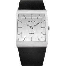 11233-400 Bering Time Mens Silver Black Watch