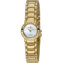 115GW Christina London Ladies Romance Diamond Gold Watch