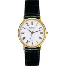 12443-P01 Michel Herbelin Mens Gold Plated Classic Watch