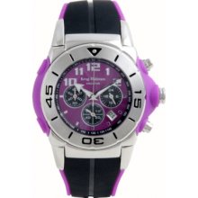 160510KM Krug Baumen Kingston Gents Purple And Black Chronograph