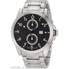 1710296 Tommy Hilfiger Men Silver Band Multi Functions Dial Watch