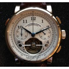 18k Honey Gold A Lange & Sohne Tourbograph Pour Le Merite 712.050 Factory