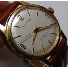 1950' Hamilton Men's Gold 17Jwl Extra Clean Watch w/ Strap