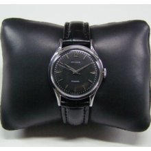 1960's Movado Kingmatic Black Dial Bumper Man's Watch