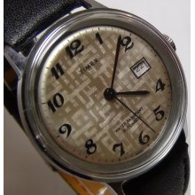 1975 Timex Men's Automatic Textured Dial Calendar Watch