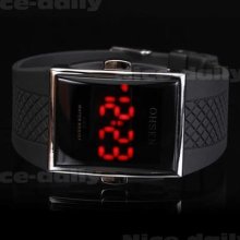 1pcs Men Lady Mirror Face Led Date Day Sport Digital Watch Gift