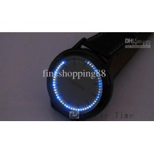 2011 Fashion 1pcs Sales Touch Screen Led Digital Watch With Leather