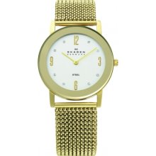 39LGG1 Skagen Ladies Gold Tone Steel Watch