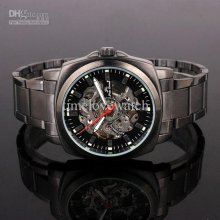 4 Pieces Lot Mech Black Dial Mechanical Watch For Men Automatic Move