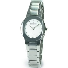 589SSX Skagen Ladies Links White Steel Watch