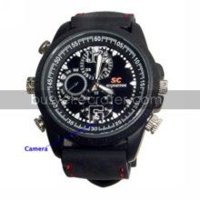 640x480 Waterproof Sport Watch Digital Video Recorder with Motion Act