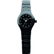 816XSBXC1 Skagen Ladies Ceramic Petite Black Watch