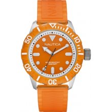 A09604G Nautica Mens NSR 100 Orange Watch