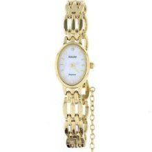 Accurist Ladies Sterling Silver Gold Plated Watch Sl201