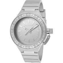 Activa Watch Aa301-019 Women's Silver Dial Silver Polyurethane