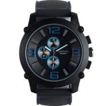 Aeropostale Large Face Rubber Watch Black Onesz