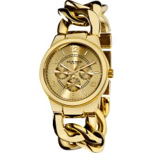 Akribos XXIV Women's Twist Chain Quartz Multifunction Watch (Ladies bracelet mutifunction quartz watch)