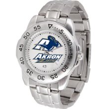 Akron Zips UA Mens Sports Steel Watch