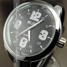 Analog Quartz Hours Clock Dial Date Rubber Men Women Unisex Wrist Watch Ah087