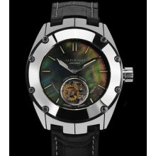 Android Mens Virtuoso Tungsten T100 Edition Black Mop Auto Flying Tourbillon