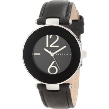 Anne Klein Women's Ak/1065bkbk Silver Tone Watch