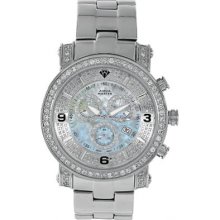 Aqua Master Men's Diamond Power Watch with One Row Diamond Bezel, 3.60