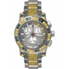 Aqua Master Men's Masterpiece Canary and Blue Diamond Watch with