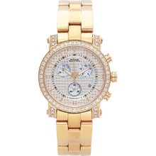 Aqua Master Men's or Women's Round Diamond-Cut Watch with One Row