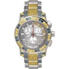 Aqua Master Watches Blue Yellow Diamond Watch 13ct